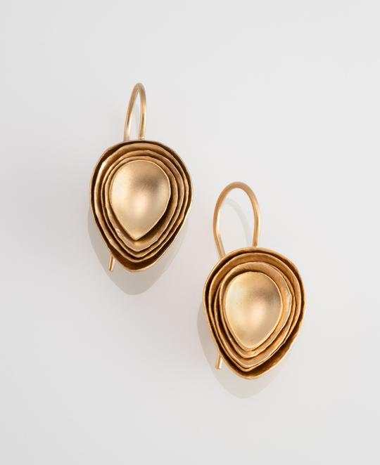 Teardrop Cusp Earrings in Vermeil